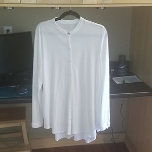 Eileen Fisher long sleeve button down tunic